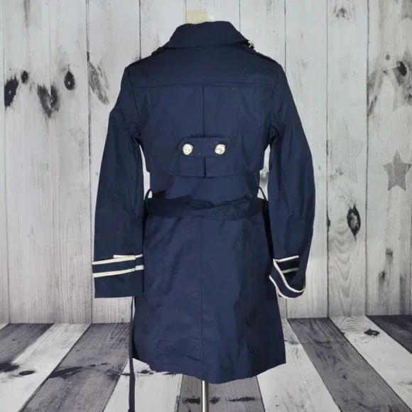 Trench Coat Blue Navy - Picture 2 of 3
